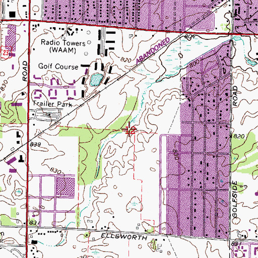 Topographic Map of Golfside Professional Building, MI