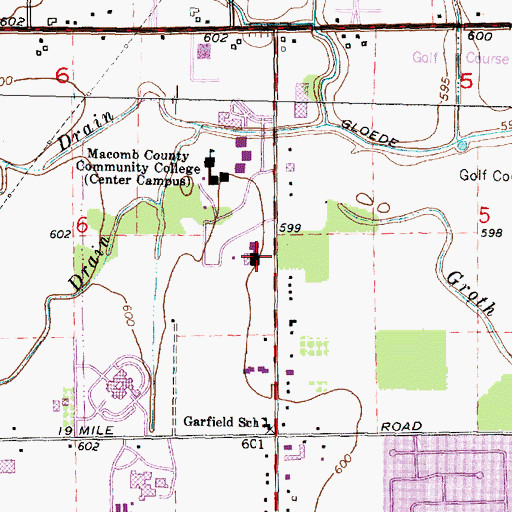 Topographic Map of Great Parents Great Start School, MI