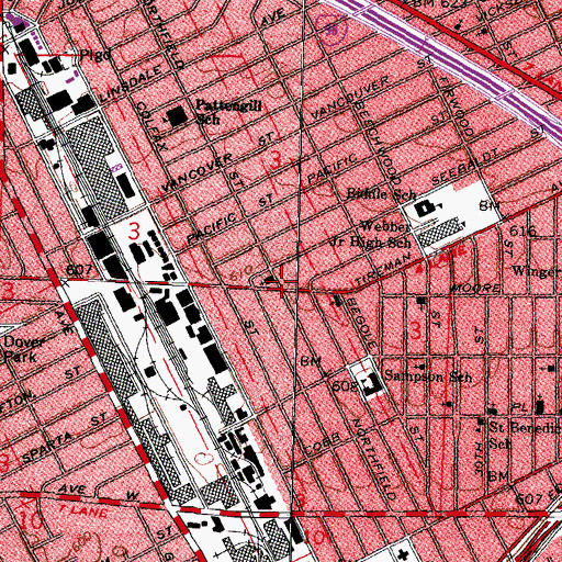 Topographic Map of Greater Saint John Missionary Church, MI