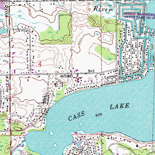 Topographic Map of Gretchko Elementary School, MI