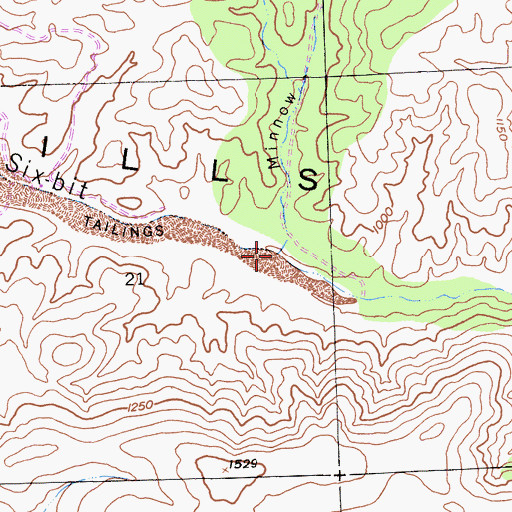Topographic Map of Minnow Gulch, CA