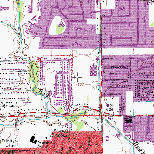 Topographic Map of Hatherly Commons Shopping Center, MI