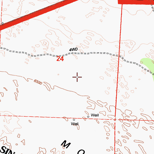 Topographic Map of Mono Valley, CA