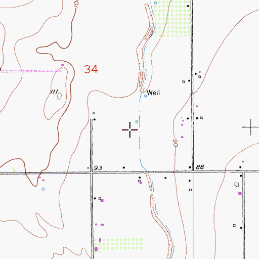 Topographic Map of Moore Canal, CA