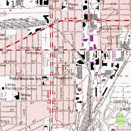 Topographic Map of Al-Ikhlas Training Academy, MI