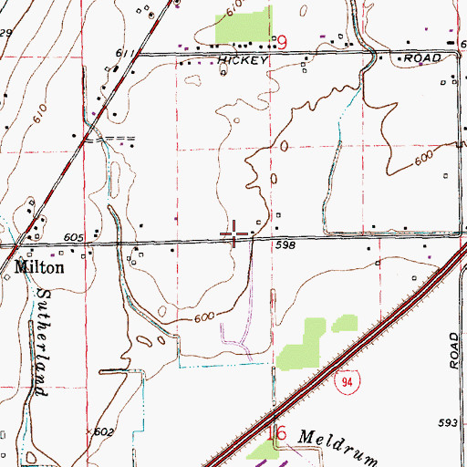 Topographic Map of Anna Mae Burdi Center for Community Development, MI