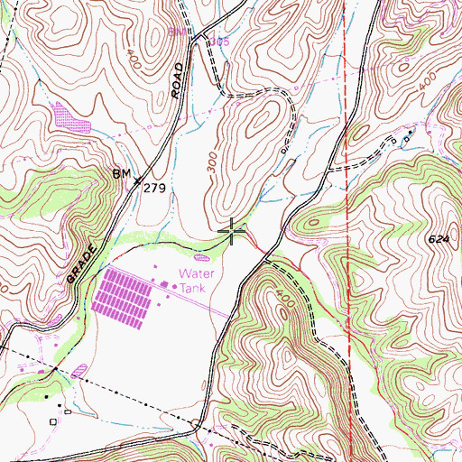 Topographic Map of Mud Creek, CA