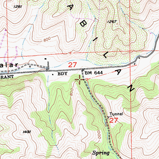 Topographic Map of Muddy Creek, CA