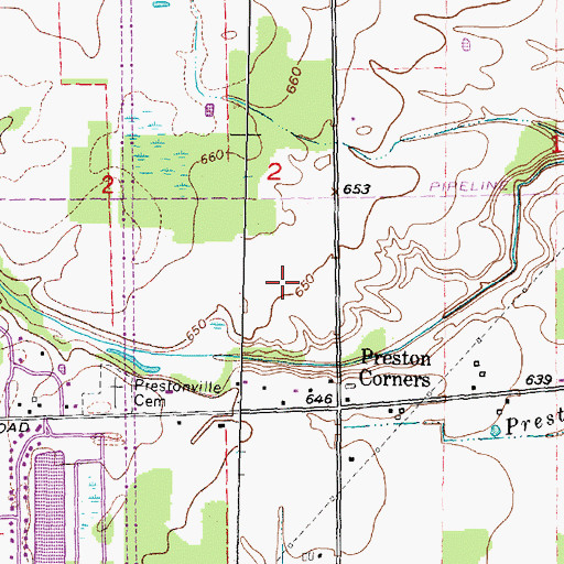 Topographic Map of Beacon Tree Elementary School, MI