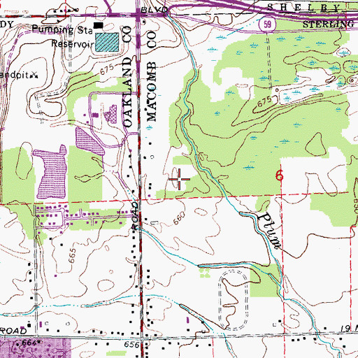 Topographic Map of Beaumont Outpatient Medical Building, MI