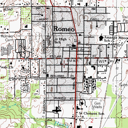 Topographic Map of Bible Truth Christian Academy, MI