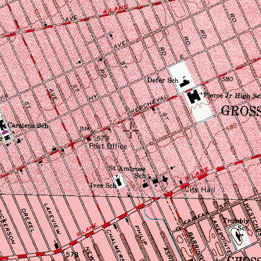 Topographic Map of Bon Secours Internal Medicine, MI