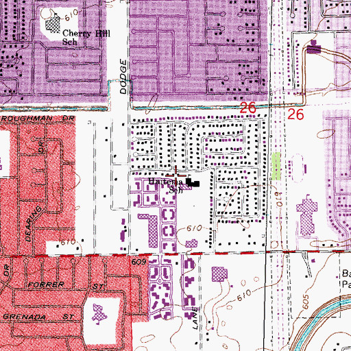 Topographic Map of Bozymowski Center Middle School, MI