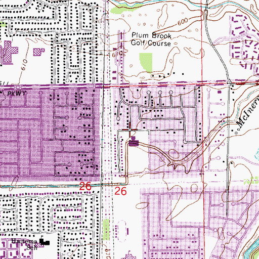 Topographic Map of Bruce Collins Elementary School, MI