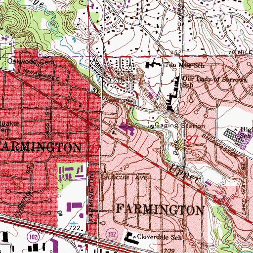 Topographic Map of C Robert Maxfield Training Center, MI