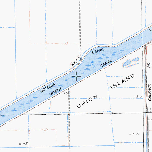 Topographic Map of North Canal, CA