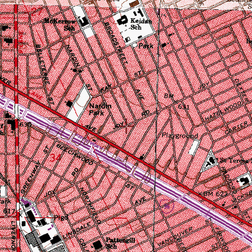 Topographic Map of Chapel Hill Family Life Center, MI