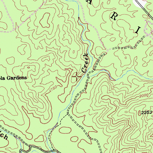 Topographic Map of Norwegian Gulch, CA