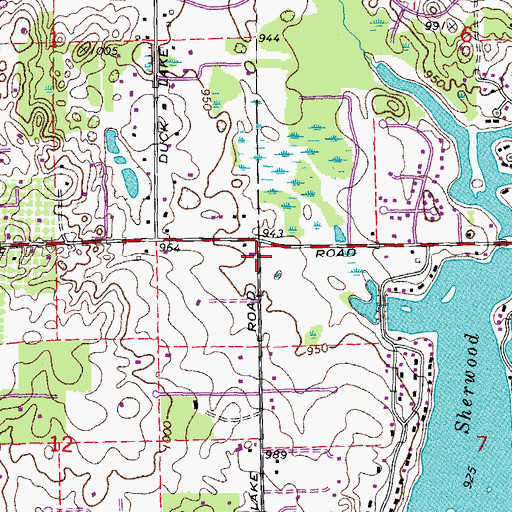 Topographic Map of Country Oaks Elementary School, MI