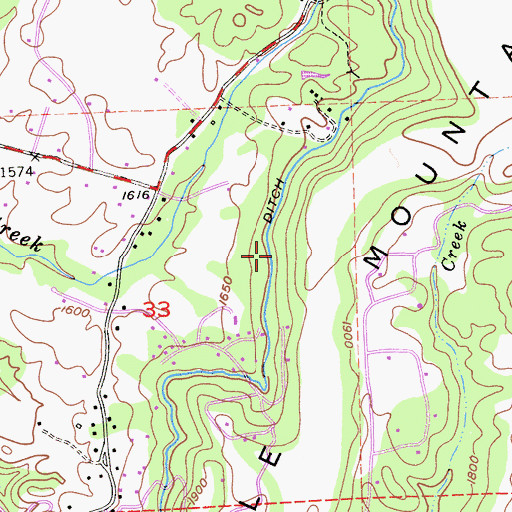 Topographic Map of O'Neil Ditch, CA