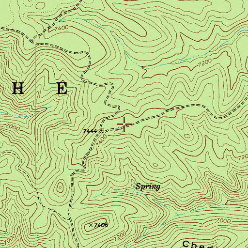 Topographic Map of Telephone Ridge, AZ