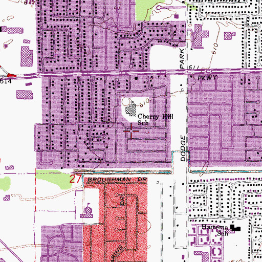 Topographic Map of Naomi Gibbing Elementary School, MI