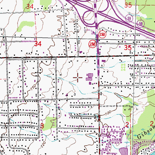 Topographic Map of Nino Salvaggios Market Shopping Center, MI