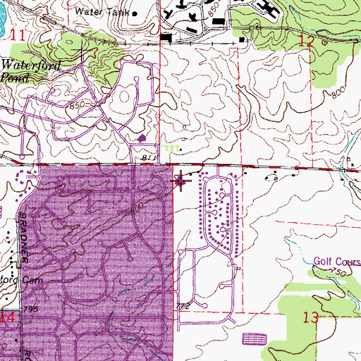 Topographic Map of Northville Christian Assembly Church, MI