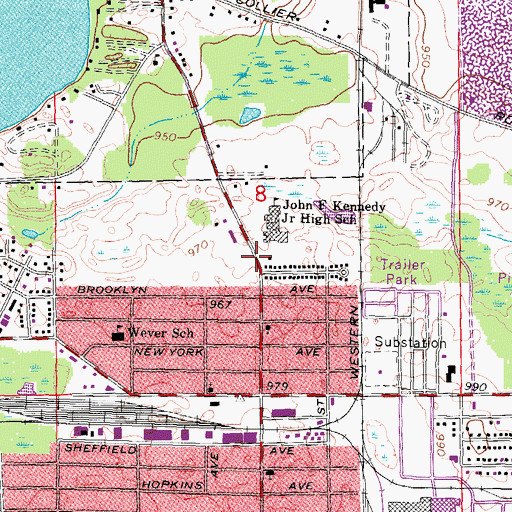 Topographic Map of Owen Elementary School, MI