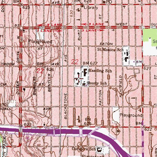 Topographic Map of PCL Christian Academy, MI