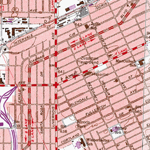 Topographic Map of Praise Temple Church of God, MI