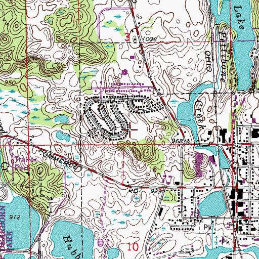 Topographic Map of Providence Medical Center - Milford, MI