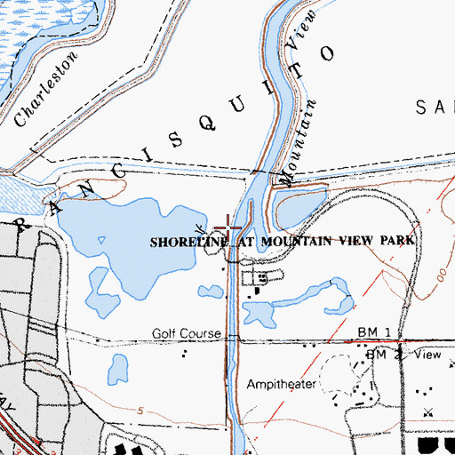 Topographic Map of Permanente Creek, CA