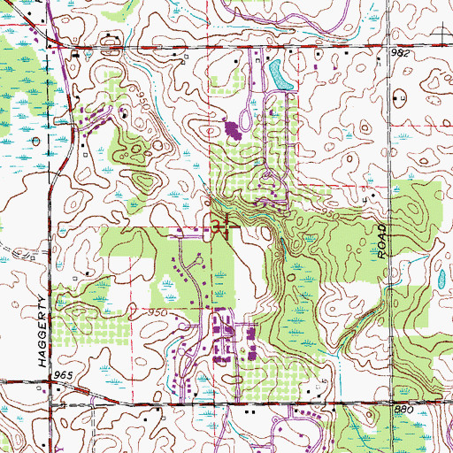 Topographic Map of Providence Medical Center - West Bloomfield, MI