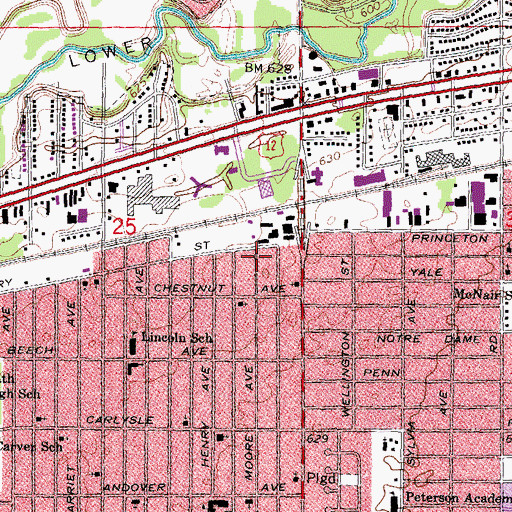 Topographic Map of Quality Academy, MI