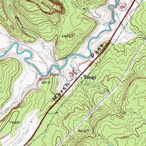 Topographic Map of Tsegi Trading Post, AZ
