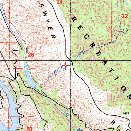 Topographic Map of Pilarcitos Tunnel, CA