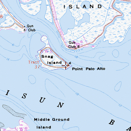 Topographic Map of Point Palo Alto, CA