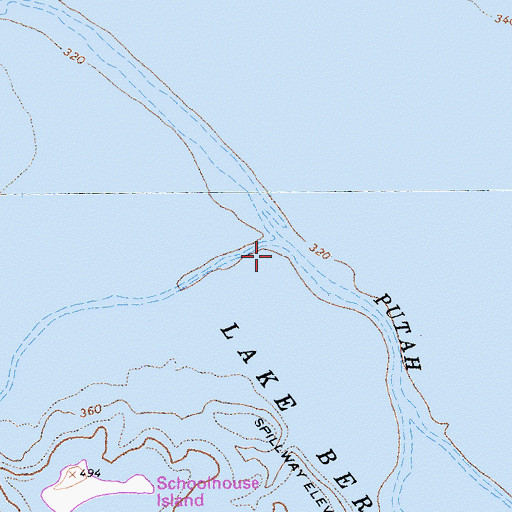 Topographic Map of Pope Creek, CA