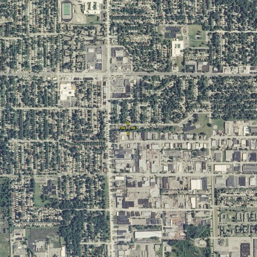 Aerial/Satellite Image of Lessenger Elementary School, MI