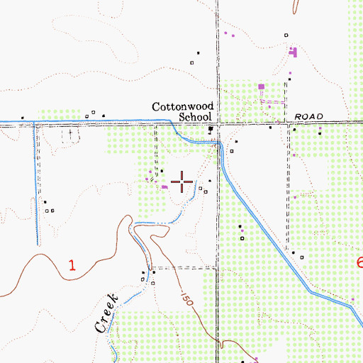 Topographic Map of Quinto Creek, CA
