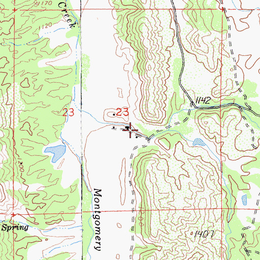 Topographic Map of Rail Canyon, CA