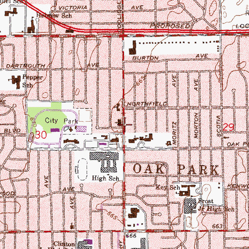 Topographic Map of Mar Addai Catholic Chaldean Church, MI
