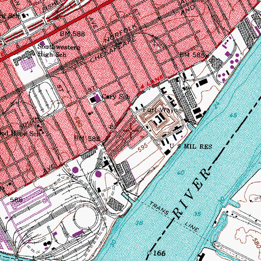 Topographic Map of Medicine Bear American Indian Academy, MI