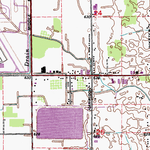 Topographic Map of Michigan Automotive Academy, MI