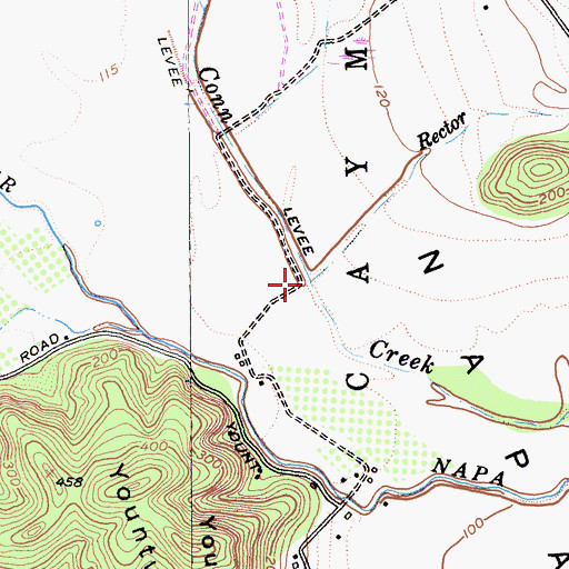 Topographic Map of Rector Creek, CA