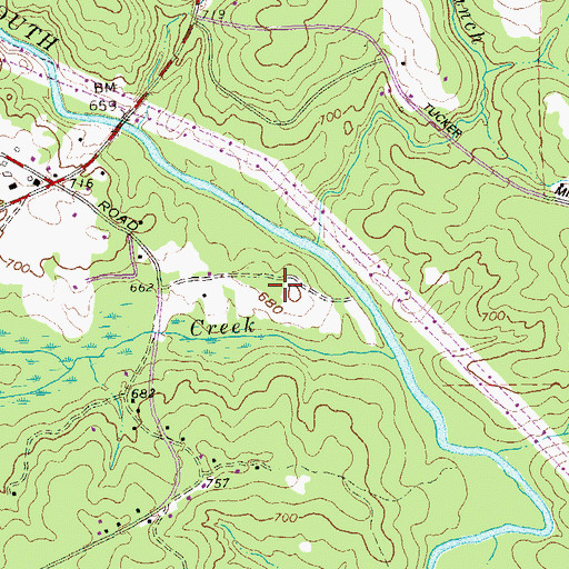 Topographic Map of Lorraine Elementary School, GA