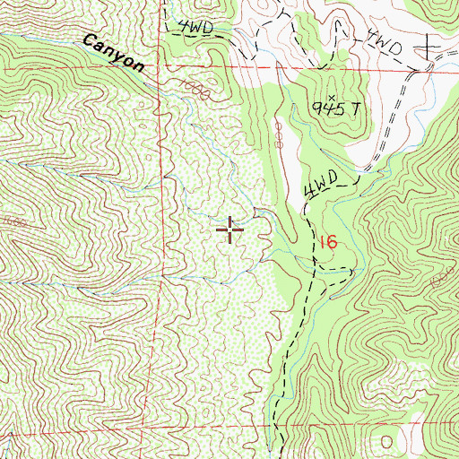 Topographic Map of Rena Canyon, CA