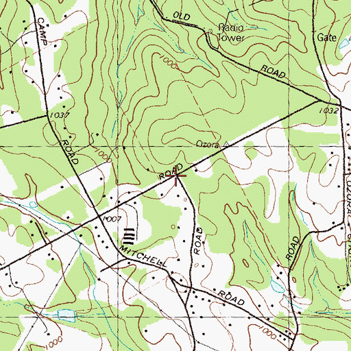 Topographic Map of McConnell Middle School, GA