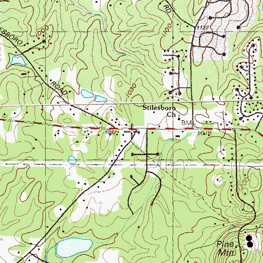 Topographic Map of Cobb County Fire and Emergency Services Station 24, GA